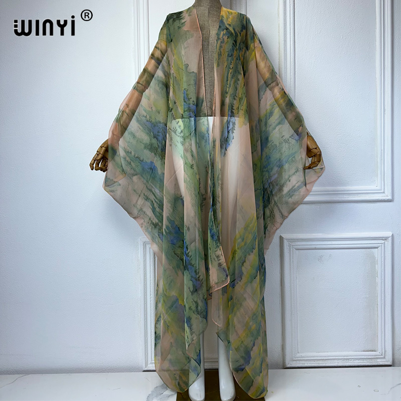 Cover Up Kaftan - 2023 WINYI 유럽 여성 기모노 카디건