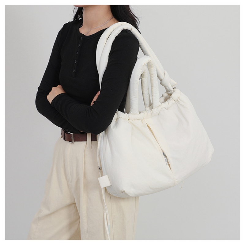 여성용 새 가방 다운 패딩 자켓 가방 패션 싱글 숄더  - Tote Bag Beach 리뷰 및 가격