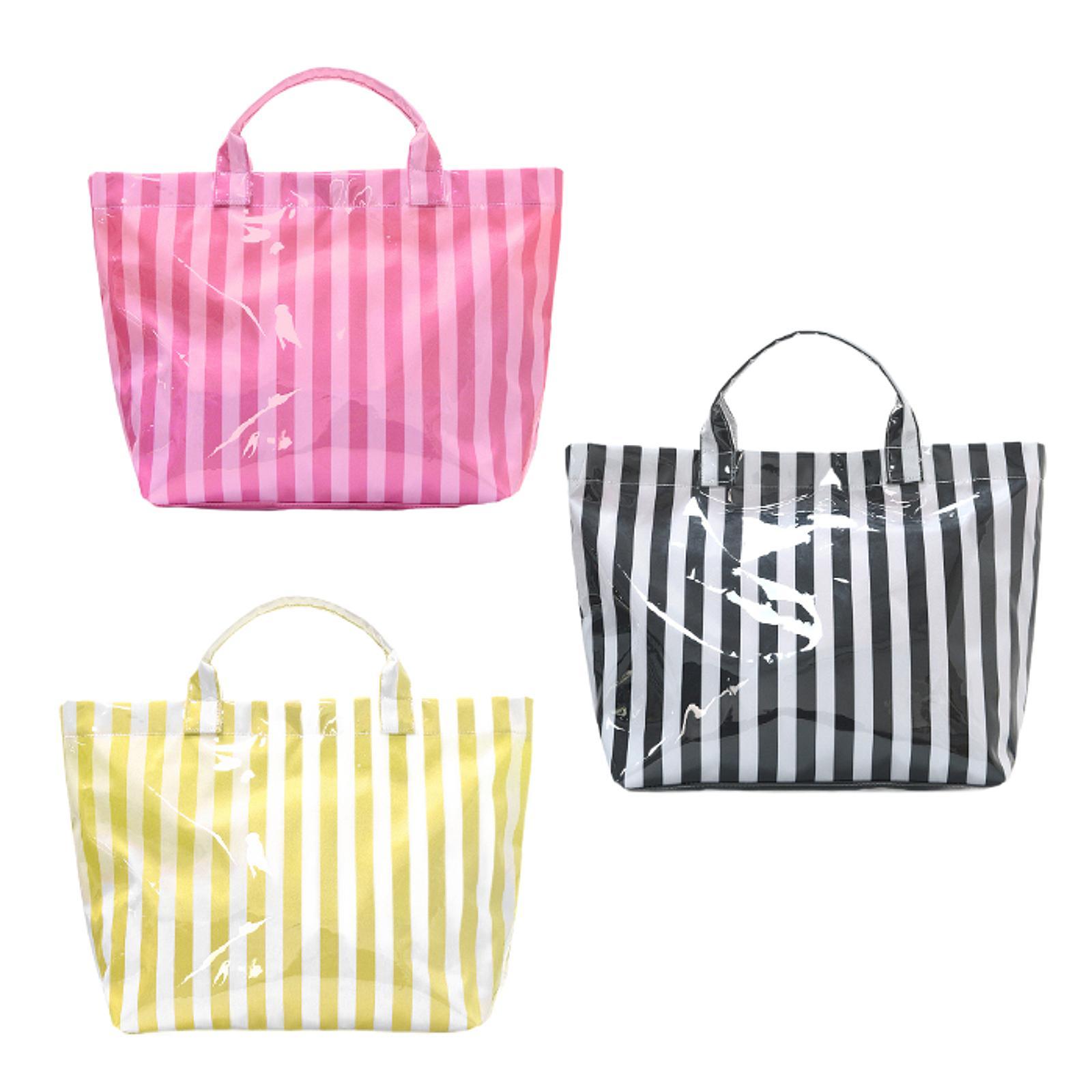 여성용 대형 스트라이프 무늬 방수 토트백, 캐주얼한 주 - Tote Bag Beach 리뷰 및 가격